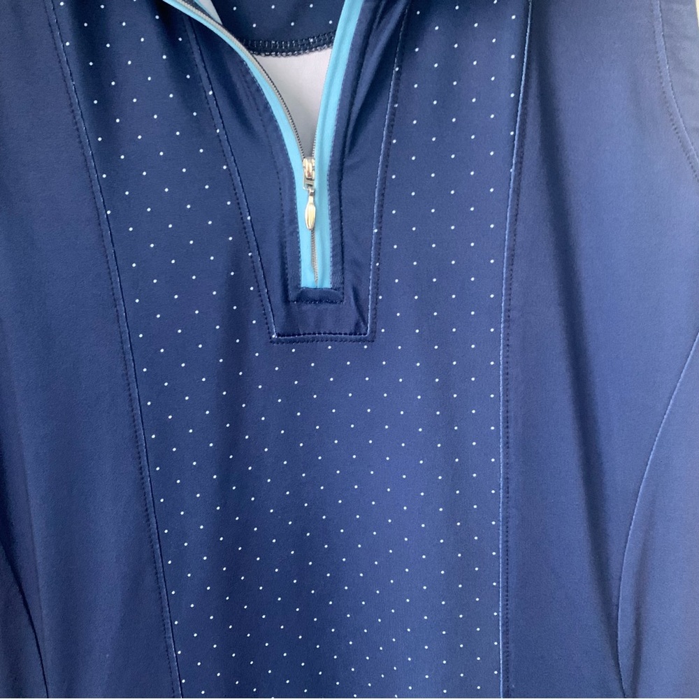 Pebble Beach (L) Dry Luxe Navy Sleeveless Dress with Light Blue Accents - Picture 5 of 7